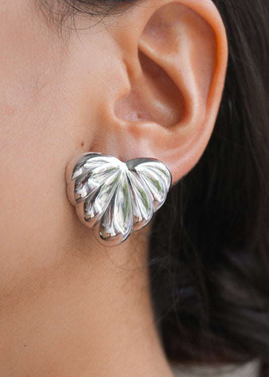 Caravanas Corazon Silver