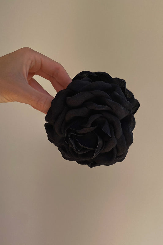 Pinza de Pelo Rosa Negro