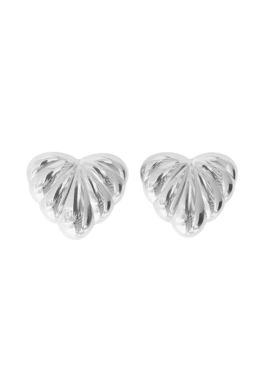 Caravanas Corazon Silver