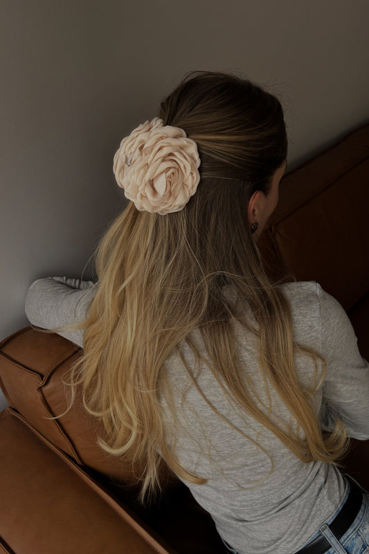 Pinza de pelo Rosa Crema